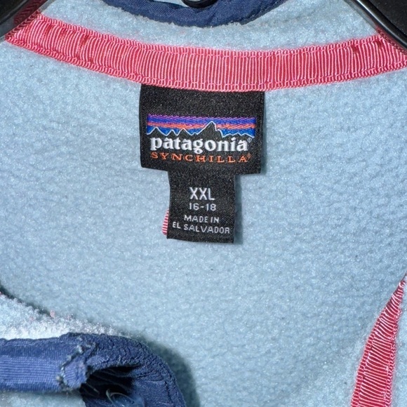 Patagonia Synchilla SNAP-T Fleece Pullover Size Girls XXL 16/18 Ladies Medium - Picture 4 of 8